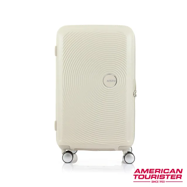 【AMERICAN TOURISTER 美國旅行者】27吋 Curio Trunk 立體唱盤防盜拉鍊運動行李箱/胖胖箱(多色可選)