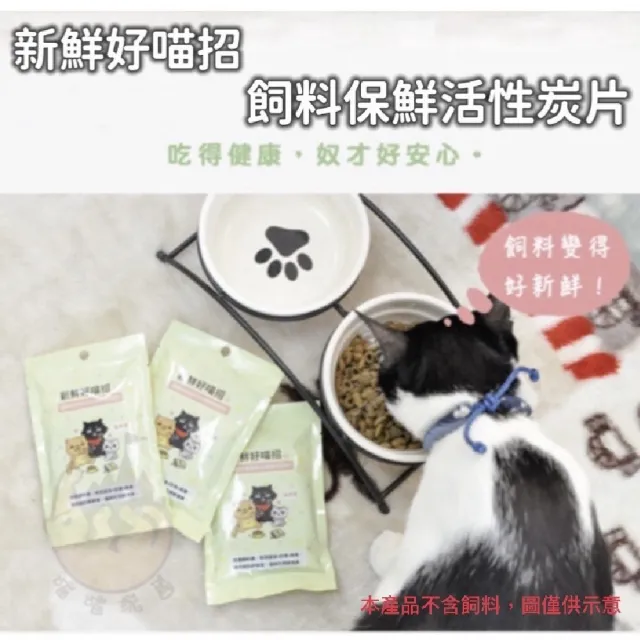 【parkcat 貓樂園】新鮮好喵招*10入(飼料保鮮片 寵物飼料保鮮活性碳 保鮮活性碳片 吸油 防潮 除臭)