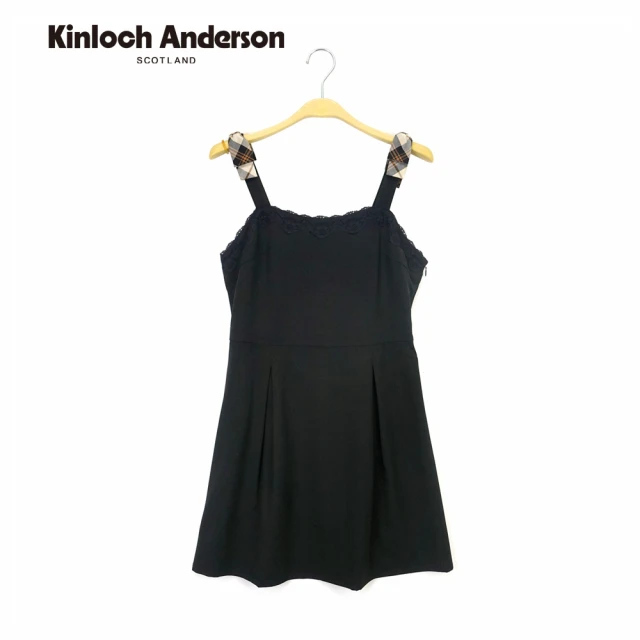 Kinloch Anderson 浪漫吊帶蕾絲交錯洋裝連身裙 金安德森女裝(KA0867005)