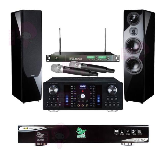 【點將家】DCC-899+FNSD AK-8800 PRO+ACT-869+KTF P-889(點歌機4TB+擴大機+麥克風+喇叭)