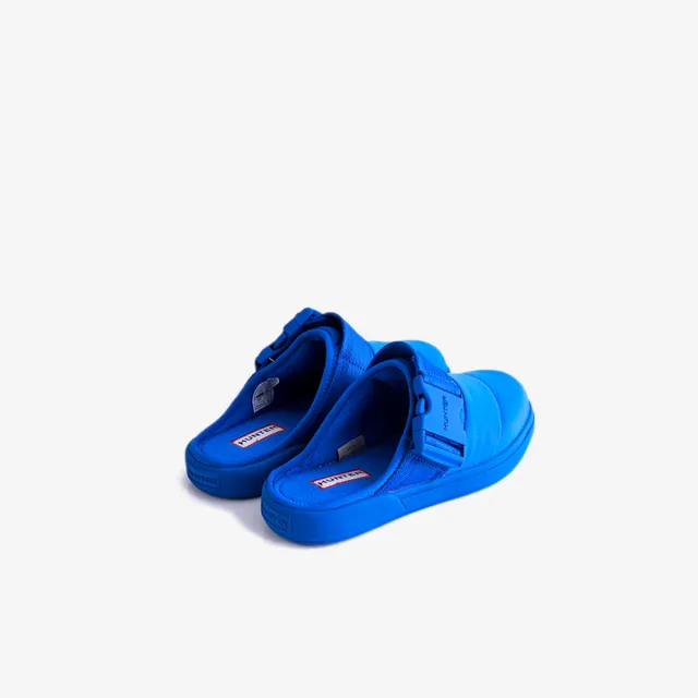 【HUNTER】女鞋-側扣飾空氣穆勒鞋(海軍藍)