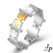 【Jpqueen】人生拼圖設計感中性鈦鋼戒指(2色戒圍可選)