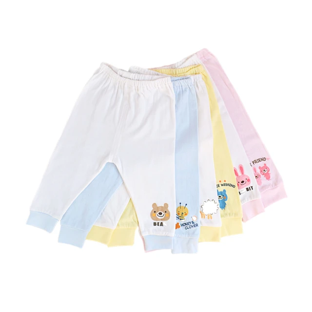 【JoyNa】1組2件-兒童長褲 純棉居家服日本提花精梳棉睡褲