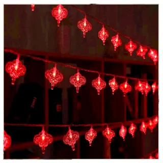 【半島良品】1.5米中國結燈/燈串/新年燈/裝飾燈(掛布 過年 新年 聖誕節 聖誕燈)