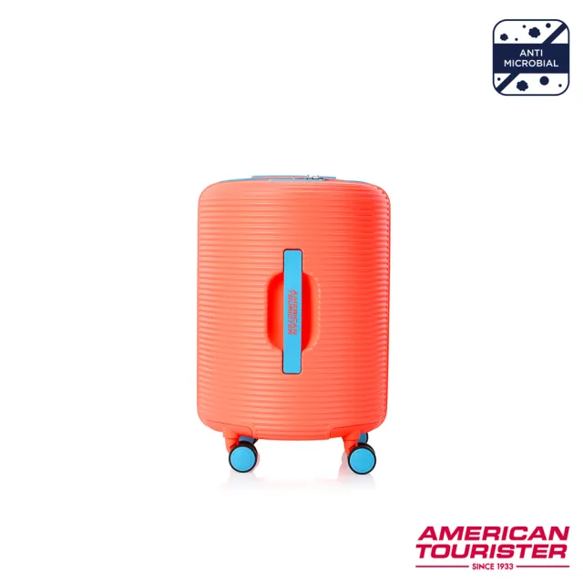 【AMERICAN TOURISTER 美國旅行者】18吋 ROLLIO 圓桶PC抑菌行李箱/圈圈箱(多色可選)