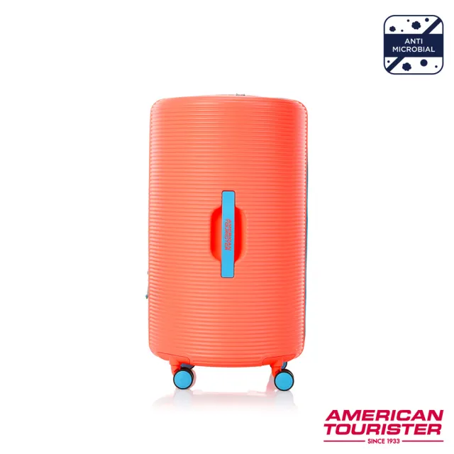 【AMERICAN TOURISTER 美國旅行者】28吋 ROLLIO 圓桶PC抑菌行李箱/圈圈箱(多色可選)