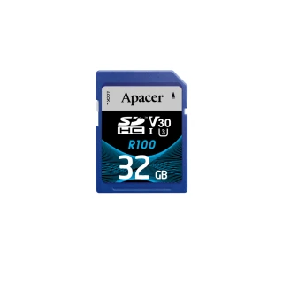 【Apacer 宇瞻】32GB SD UHS-I U3 V30 R100記憶卡 100MB/s(公司貨)