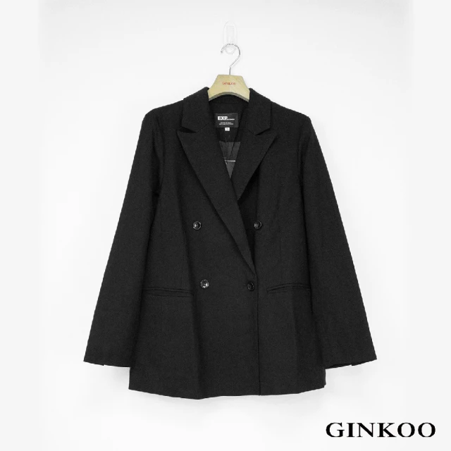 【GINKOO 俊克】劍領雙扣西裝外套