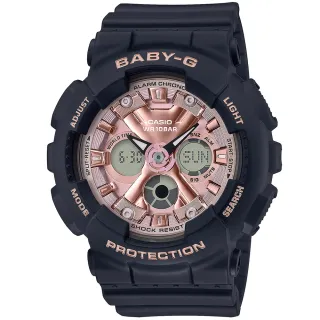 【CASIO 卡西歐】BABY-G 街頭時尚雙顯腕錶 母親節 禮物(BA-130-1A4)