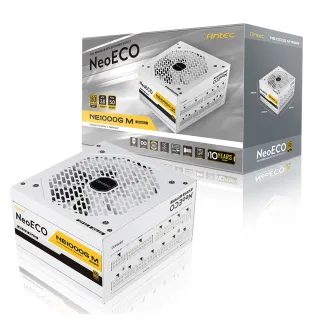 【Antec】安鈦克 NE1000G M White ATX3.0 1000W 金牌 電源供應器(10年保固/GEN5/白色)