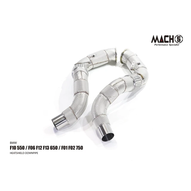 Mach5 BMW F06 / F12 / F13 高流量帶三元催化排氣管(650 4.4T)