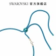 【SWAROVSKI 官方直營】Dulcis項鍊 枕形切割 藍色 交換禮物