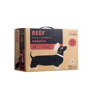 【DoggyWillie 輕寵食】蘋果甜菜牛肉800g(輕寵食冷凍乾燥狗主食)