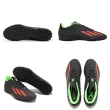 【adidas 愛迪達】足球釘鞋 X Speedportal.4 TF 男鞋 黑 紅 人工草皮 碎釘 膠釘 愛迪達(GW8506)