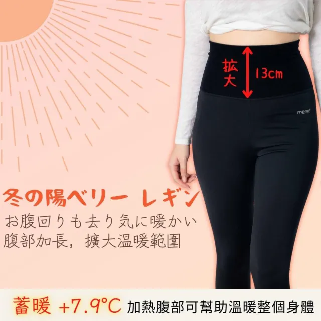【MEGA COOHT】日本製 激彈無上限 續暖內搭褲 H-F802 瑜珈褲 保暖褲 發熱褲(彈性發熱褲 保暖內搭褲)