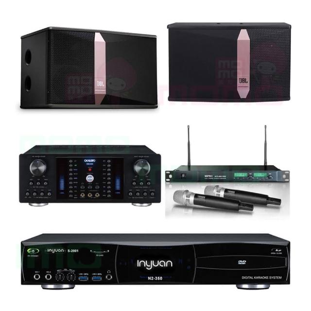 【音圓】S-2001 N2-350+OKAUDIO DB-8AN+ACT-869+JBL Ki510(點歌機4TB+擴大機+無線麥克風+喇叭)