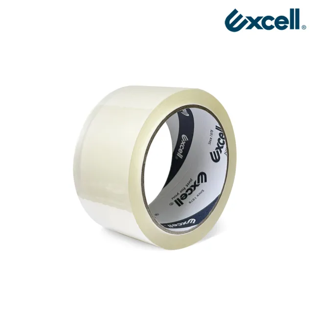 【Excell.tw】1捲｜膠厚5條｜0.05mm*48mm*50M(超黏OPP透明封箱膠帶 2吋寬 文具膠帶 水膠)