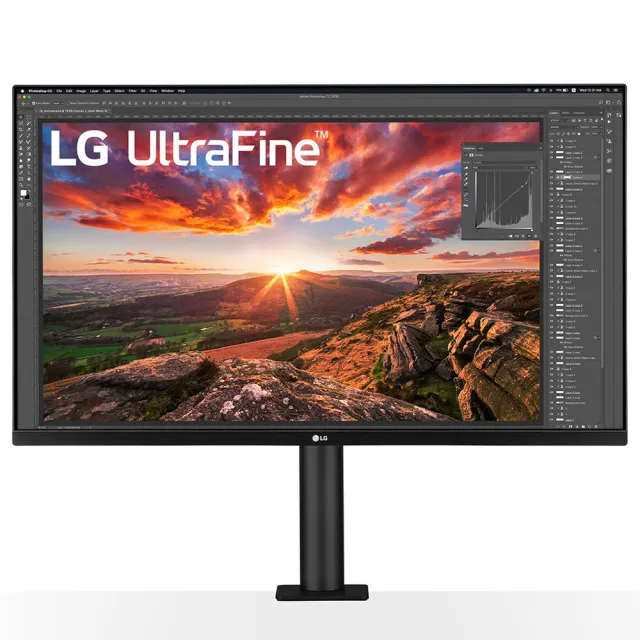 【LG 樂金】32UN880-B 32型IPS 4K Ergo支架螢幕(FreeSync/HDR10/Type-C 65W充電)