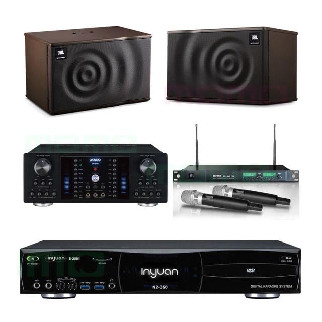 【音圓】S-2001 N2-350+OKAUDIO DB-8AN+ACT-869+JBL MK08(點歌機4TB+擴大機+無線麥克風+喇叭)