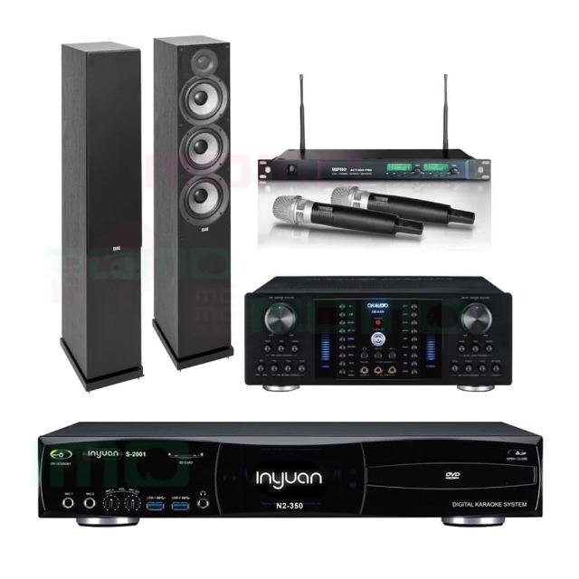 【音圓】S-2001 N2-350+DB-8AN+ACT-869+Elac Debut 2.0 DF62(點歌機4TB+擴大機+無線麥克風+喇叭)