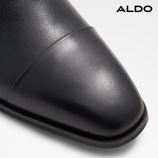 【ALDO】LEBLANC-經典側V素色紳士鞋-男鞋(黑色)