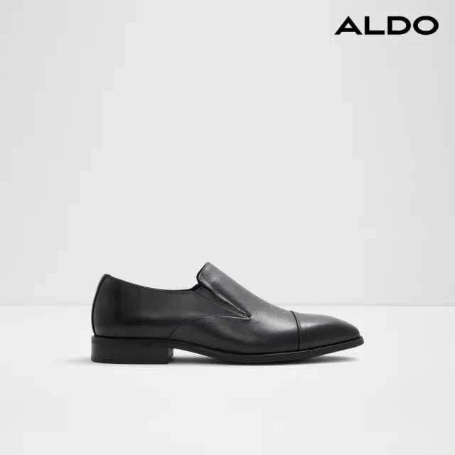 【ALDO】LEBLANC-經典側V素色紳士鞋-男鞋(黑色)