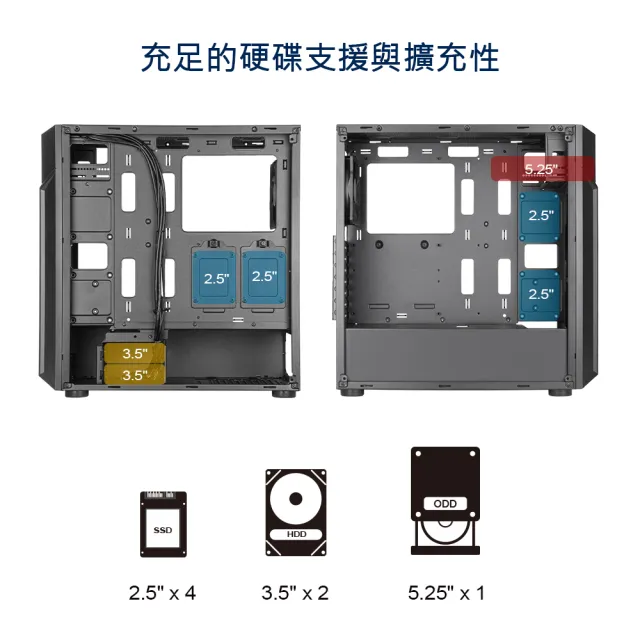 【SilverStone 銀欣】FARA 513 ATX(電腦機殼 鋼板 塑料)