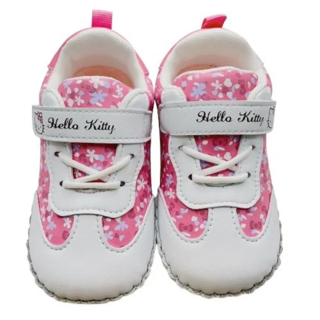 【樂樂童鞋】三麗鷗HelloKitty軟底學步鞋-粉色 另有紫色可選(三麗鷗 HelloKitty)