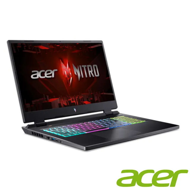 【Acer 宏碁】17.3吋i5 RTX電競筆電(Nitro 17/AN17-51-53ZK/i5-13500H/8G/512G/RTX4050/W11)