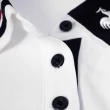 【LE COQ SPORTIF 公雞】高爾夫系列 女款白色經典百搭字母刺繡POLO長袖棉衫 QLS2T108