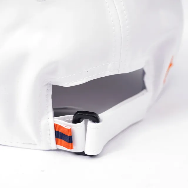 【Munsingwear】企鵝牌 男款白色印花企鵝刺繡配色織帶球帽 MGSL0102