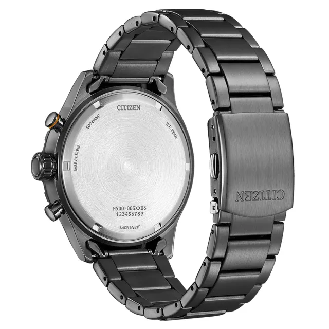 【CITIZEN 星辰】Chronograph 計時光動能腕錶 石英錶-綠 43.5mm(AT2527-80X)