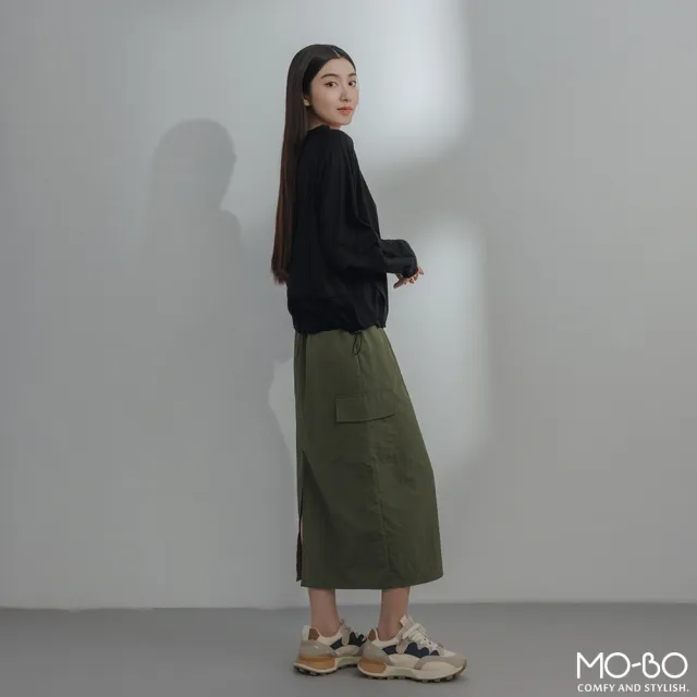 【MO-BO】多層次拼接圓領上衣
