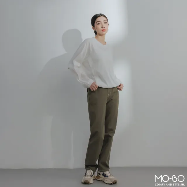 【MO-BO】多層次拼接圓領上衣