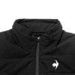 【LE COQ SPORTIF 公雞】高爾夫系列 女款黑色修身運動保暖背心 QLS6T502