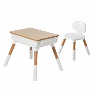 【ChingChing 親親】三段可調式一桌一椅兒童學習遊戲桌椅組(FU-32)