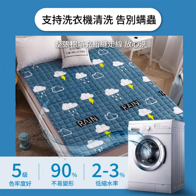 【寢聚 Sleep Club】買一送一 蓄熱法蘭絨床墊素色 保暖墊 單人/雙人/加大任選(法蘭絨 日式床墊 床包)