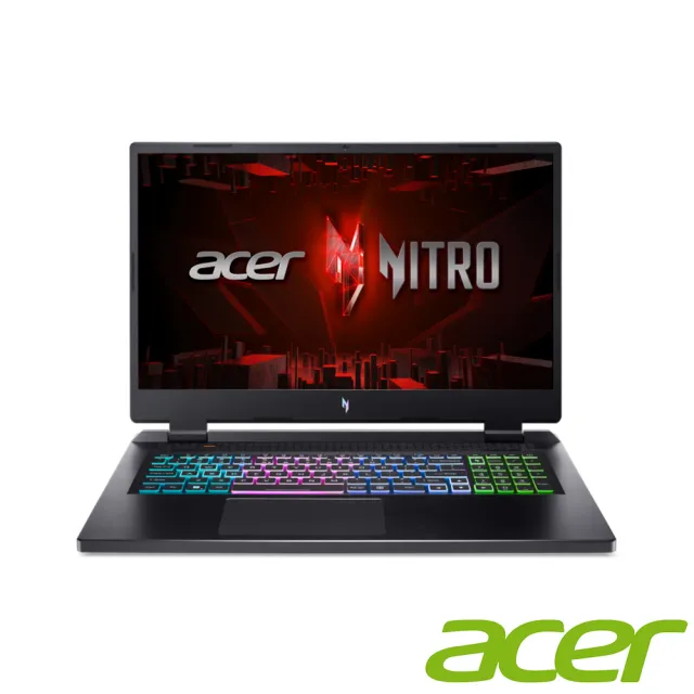 【Acer 宏碁】17.3吋i7 RTX電競筆電(Nitro 17/AN17-51-740P/i7-13700H/16G/512G/RTX4060/W11)