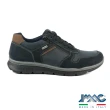 【IMAC】IMAC-TEX防水透氣側拉鍊綁帶休閒鞋 海軍藍(452578-NA)