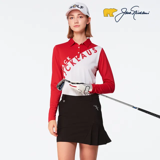 【Jack Nicklaus 金熊】GOLF女款彈性短裙(黑色)