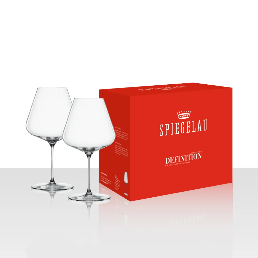 【Spiegelau】歐洲製Definition勃根地紅酒杯/2入禮盒/960ml(仿手工杯高階羽量款)