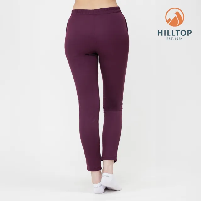【Hilltop 山頂鳥】吸濕快乾保暖TORAY衛生褲 厚款 女款 紫｜PH57XF54ECJ0