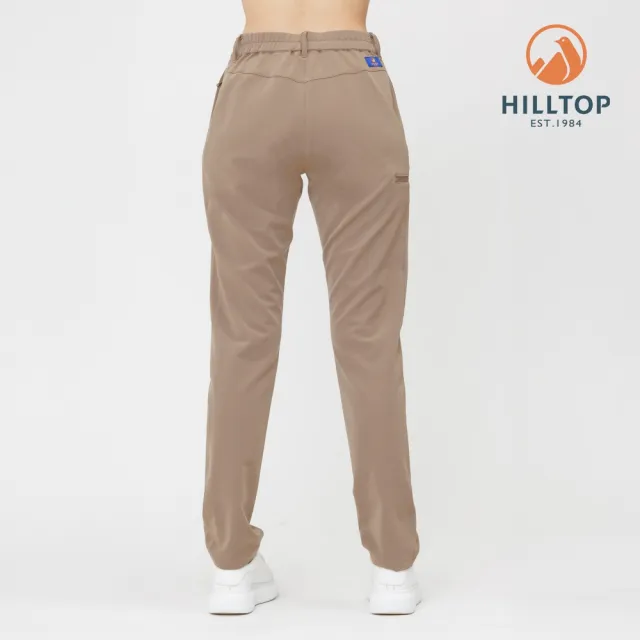 【Hilltop 山頂鳥】防潑水保暖彈性長褲 女款 卡其｜PH31XFP6ECN0