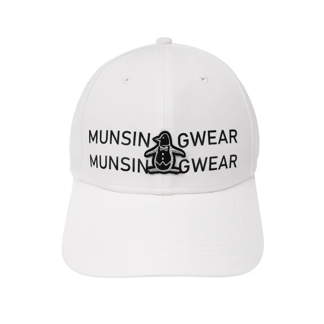 【Munsingwear】企鵝牌 女款白色個性印花企鵝繡章球帽 MLSL0101