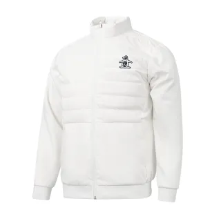 【Munsingwear】企鵝牌 男款白色簡約異材質剪接兩件式羽絨外套 MGSL6604