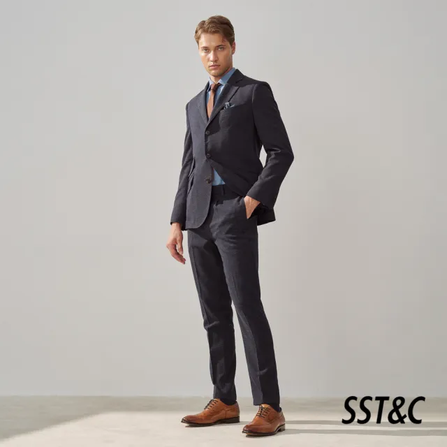 【SST&C】男裝 藏青點點休閒西裝外套0612309005(換季55折)