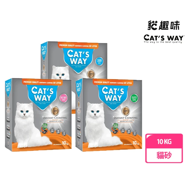 Cats Way 貓趣味 天然礦物貓砂 10kg(多種味道)