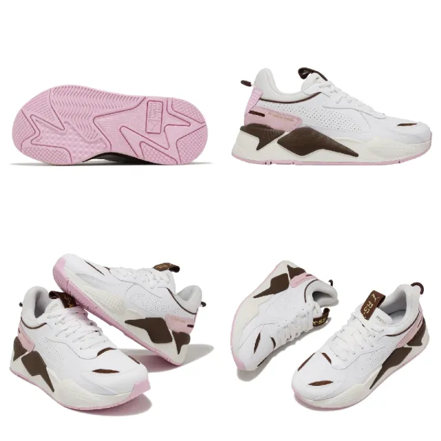 【PUMA】休閒鞋 RS-X Preppy Wns 女鞋 白 粉 棕 拼接 增高 復古 老爹鞋(391092-02)