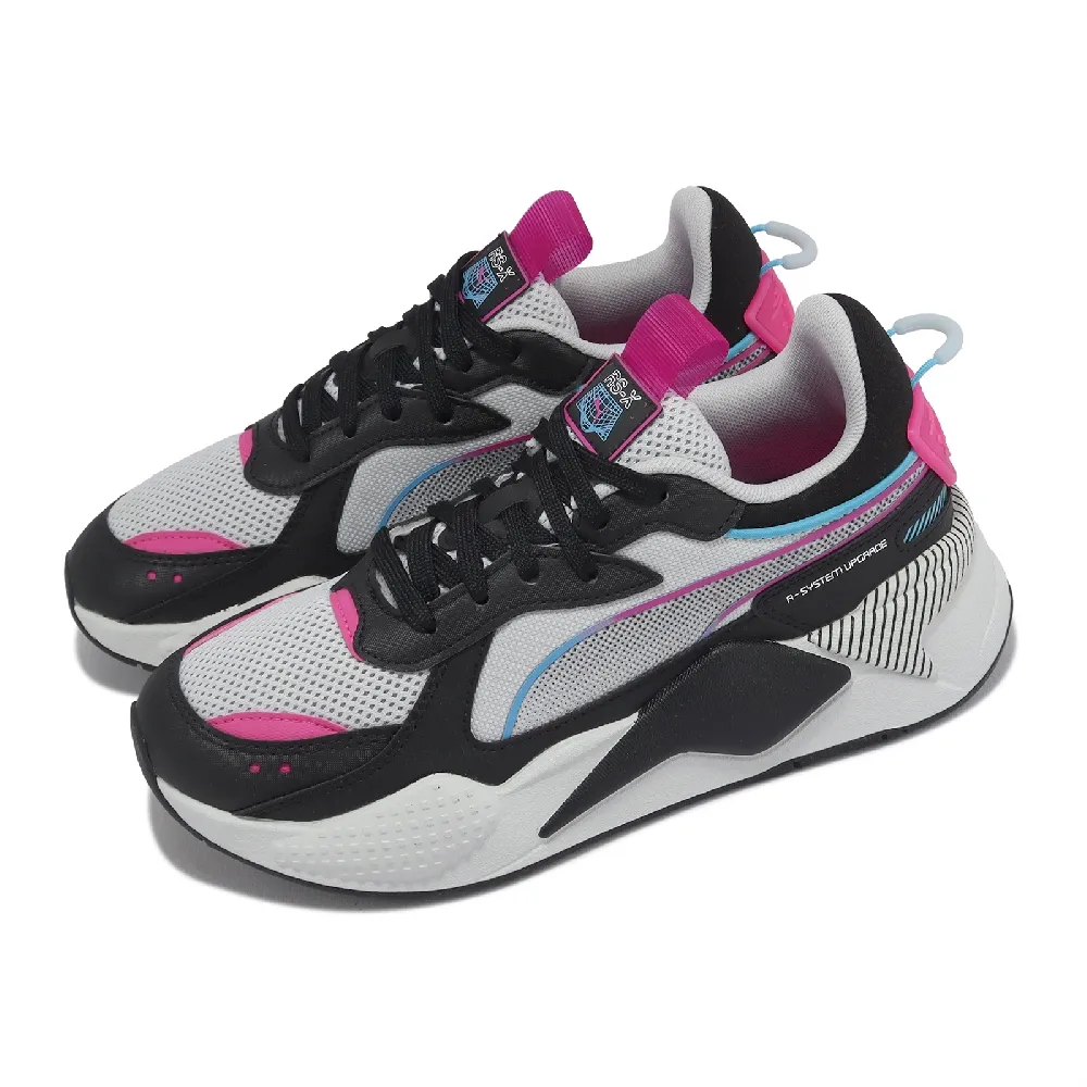 【PUMA】休閒鞋 RS-X 3D 男鞋 女鞋 灰 黑 拼接 復古 老爹鞋 運動鞋(390025-04)