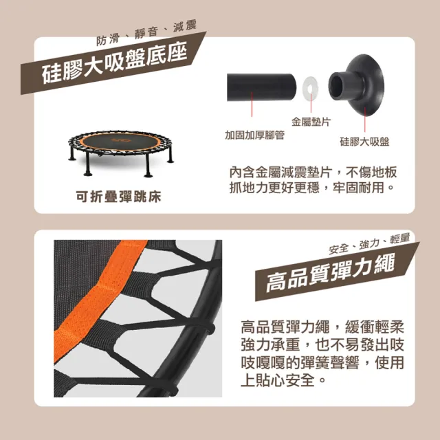 【ETQ USA】可折疊彈跳床 40吋